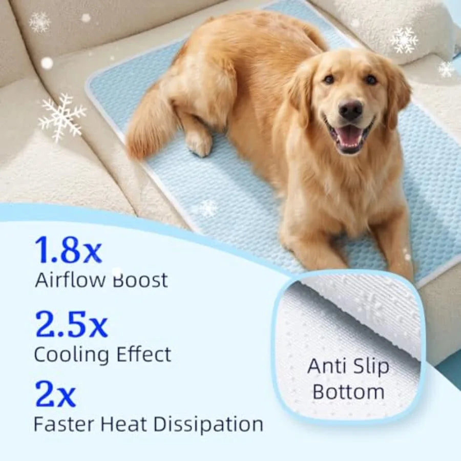 Self Cooling Pet Mat Breathable Washable Summer Cooling Pad