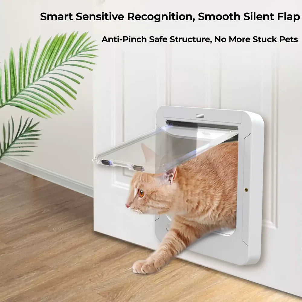 RFID Automatic Cat Door With Collar Recognition And Anti Pinch Safety