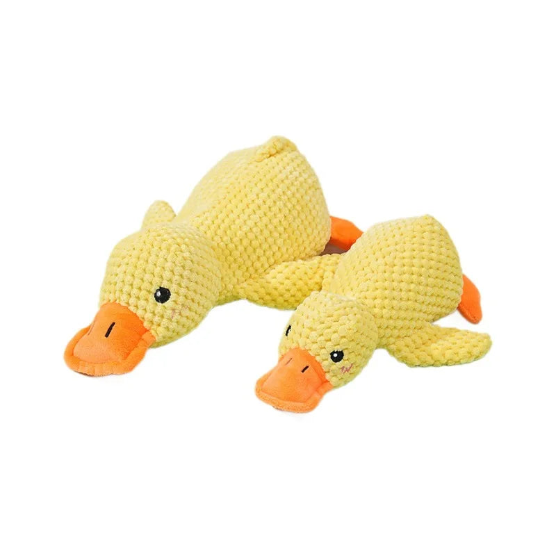 Plush Fleece Chew Toy Bite Resistant Teeth Grinding Duck Dog Toy