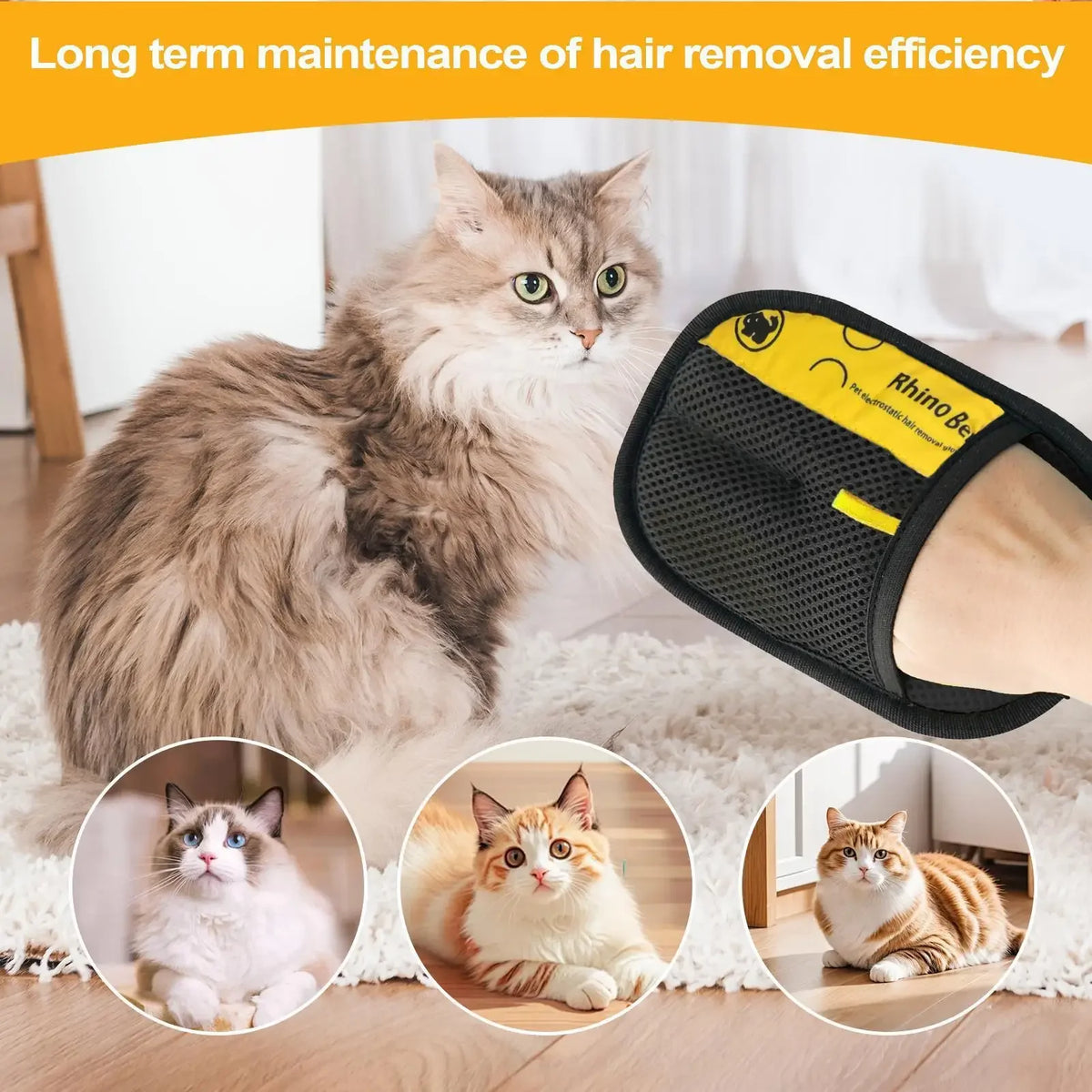 Effective Pet Hair Removal Gloves For Deshedding Cat And Dog