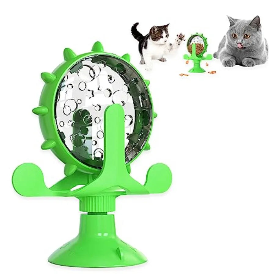 Interactive Rotating Pet Treat Dispenser Toy For Pets