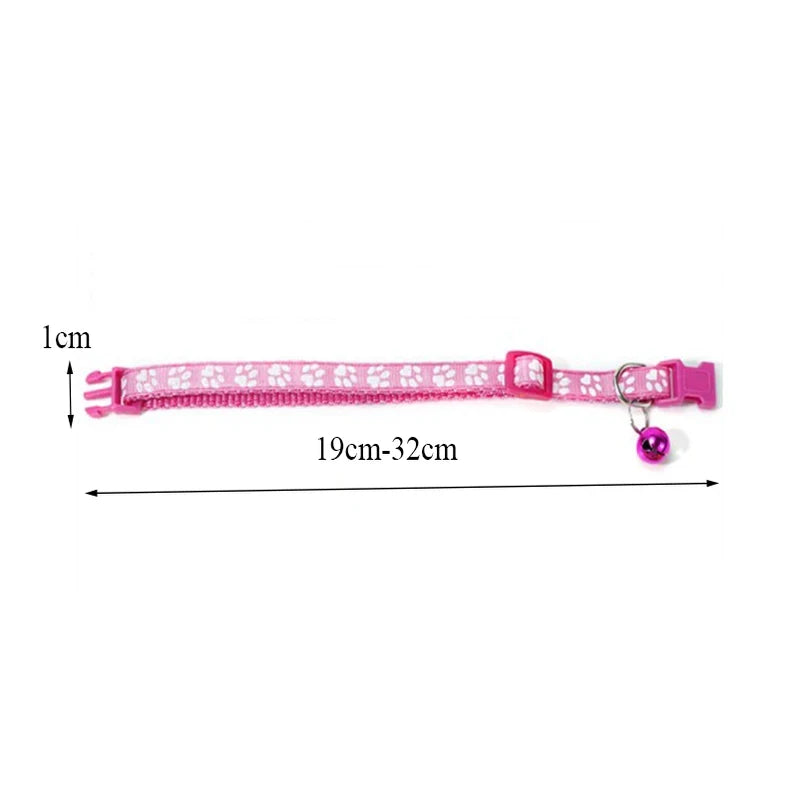 Adjustable Cat Collar With Bell Cute Decorative Pet Accessory