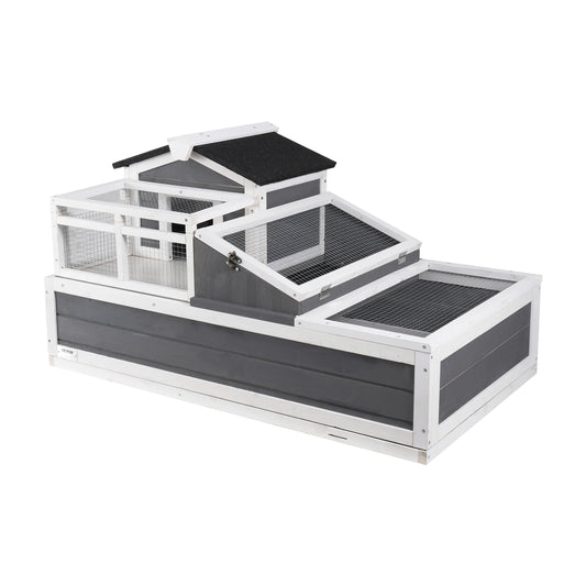 Large Wooden Tortoise House For Reptiles With Openable Roof
