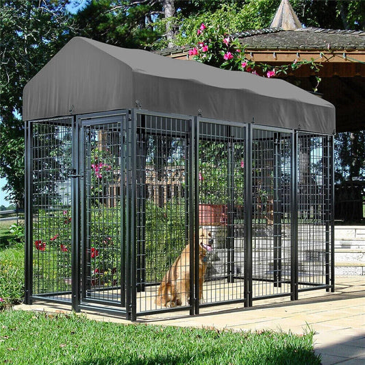 Borwart Heavy Duty Welded Metal Dog Kennel Playpen Roof Cover