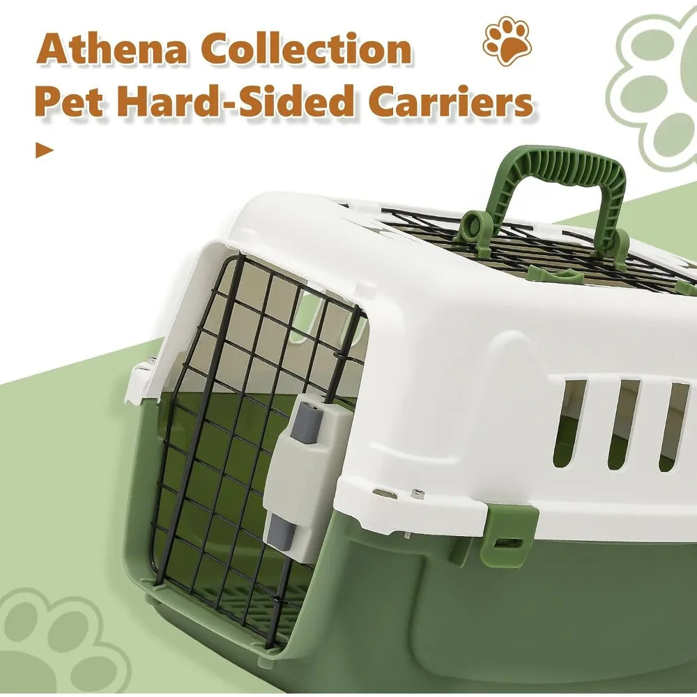 Athena Collection Hard Sided Travel Carrier For Small Pets