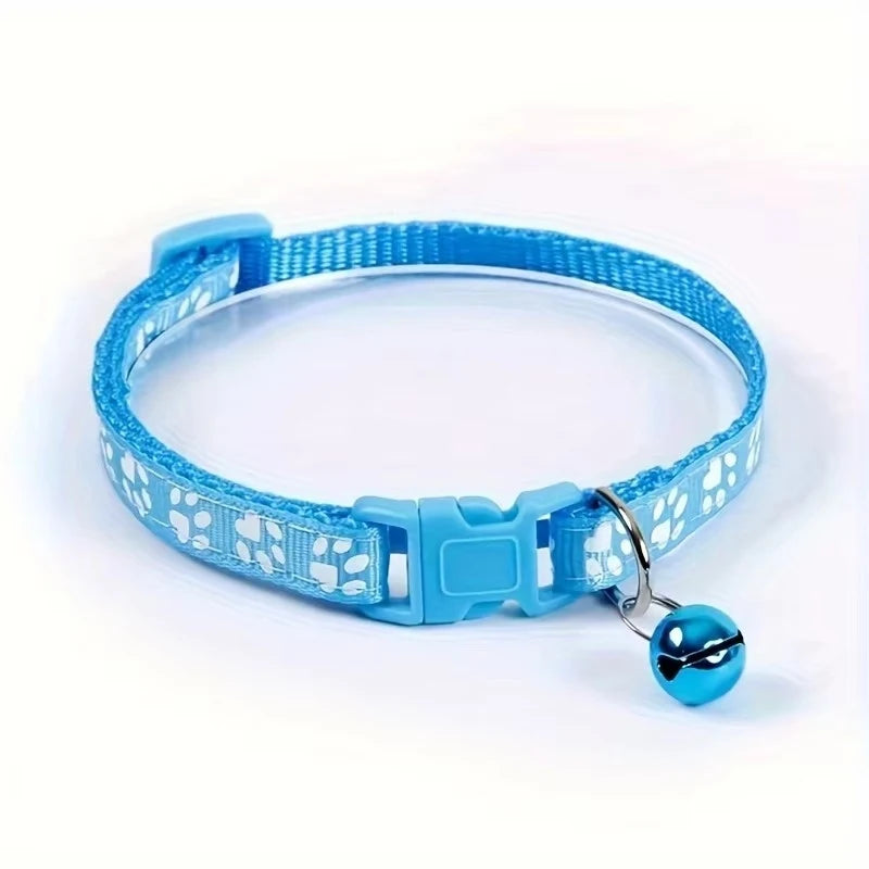 Adjustable Cat Collar With Bell Cute Decorative Pet Accessory