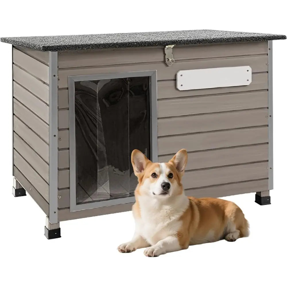 Premium Wooden Dog House With Openable Roof For Pets