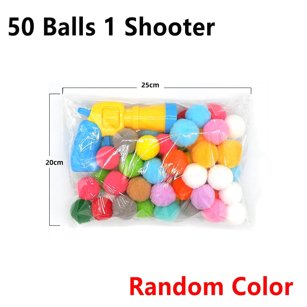 Cat Plush Ball Launcher Toy for Interactive Play and Training