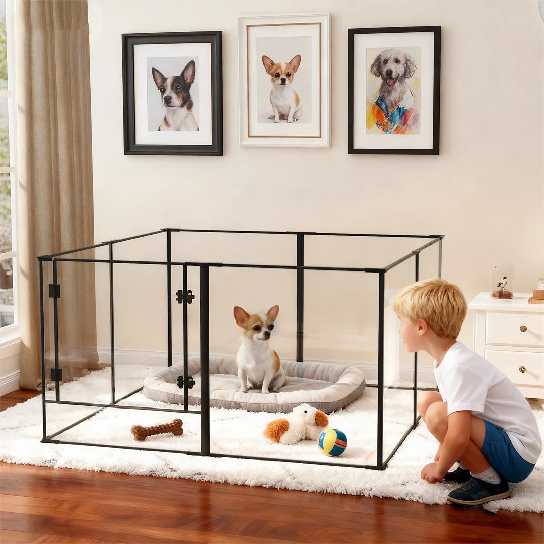 Bingopaw Dog Playpen Exercise Fence For Puppies Rabbits