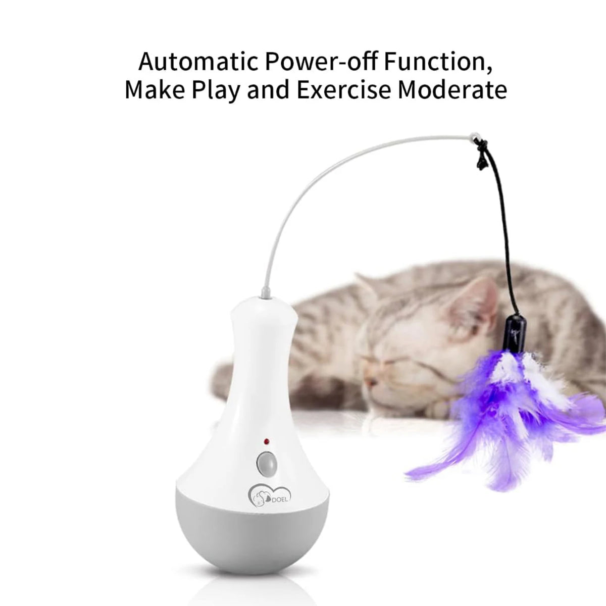 Interactive Cat Feather Teaser Toy for Indoor Exercise and Play