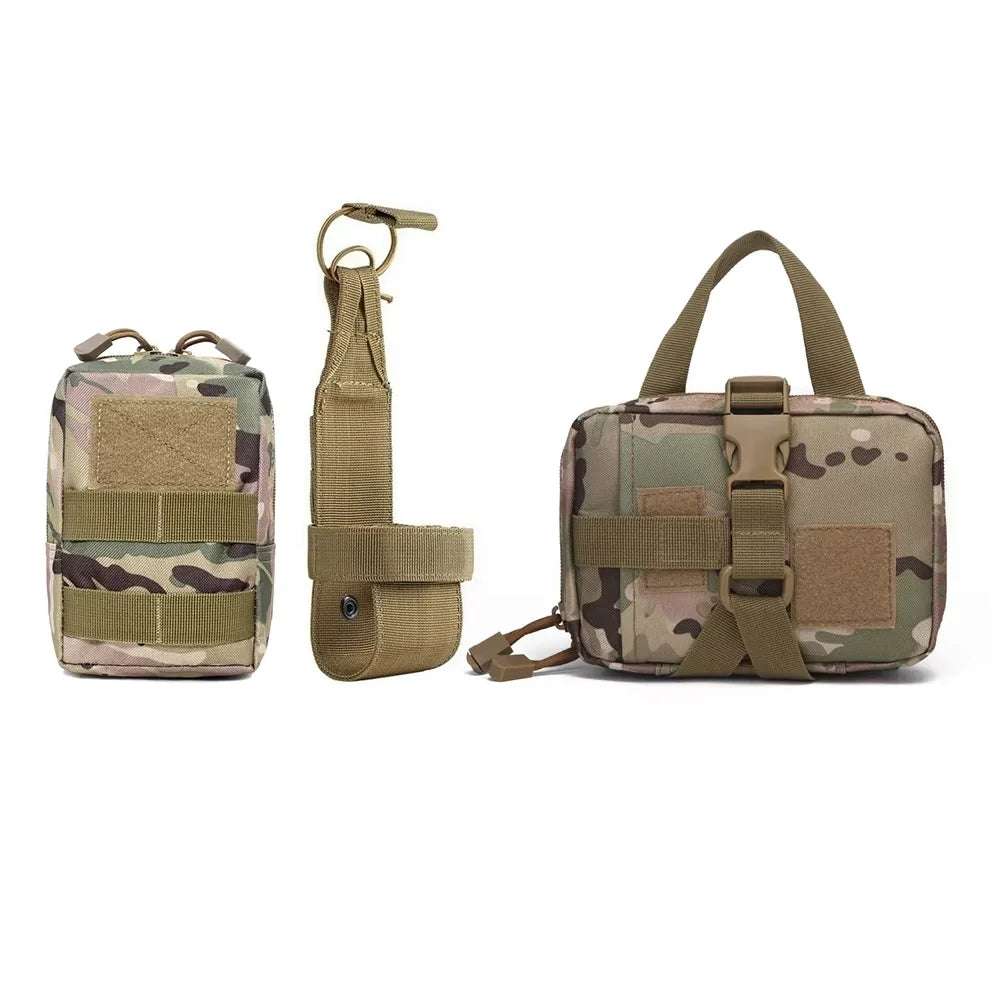 Petavel Dog Tactical Molle Pouch Set With Nylon Harness Attachment