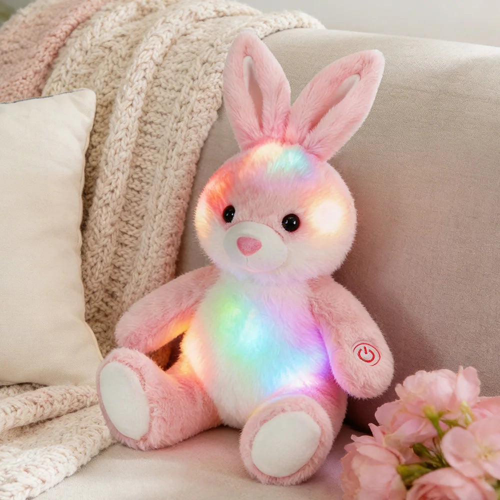 Glowing Rabbit Plush Toy Soft Stuffed Animal Gift For Children