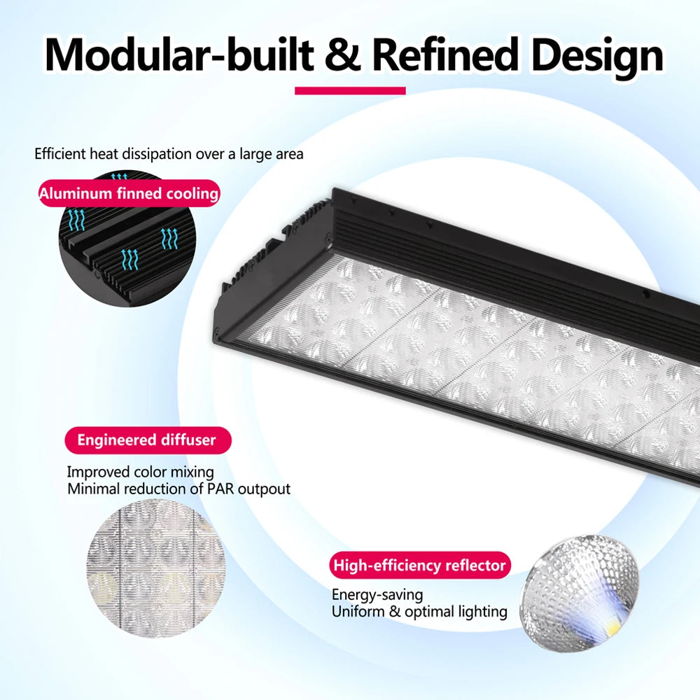 PopBloom Full Spectrum Led Aquarium Light With Digital Timer Control