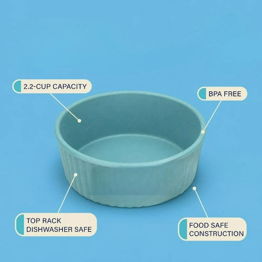 Round Plastic Pet Food and Water Bowl for Everyday Feeding