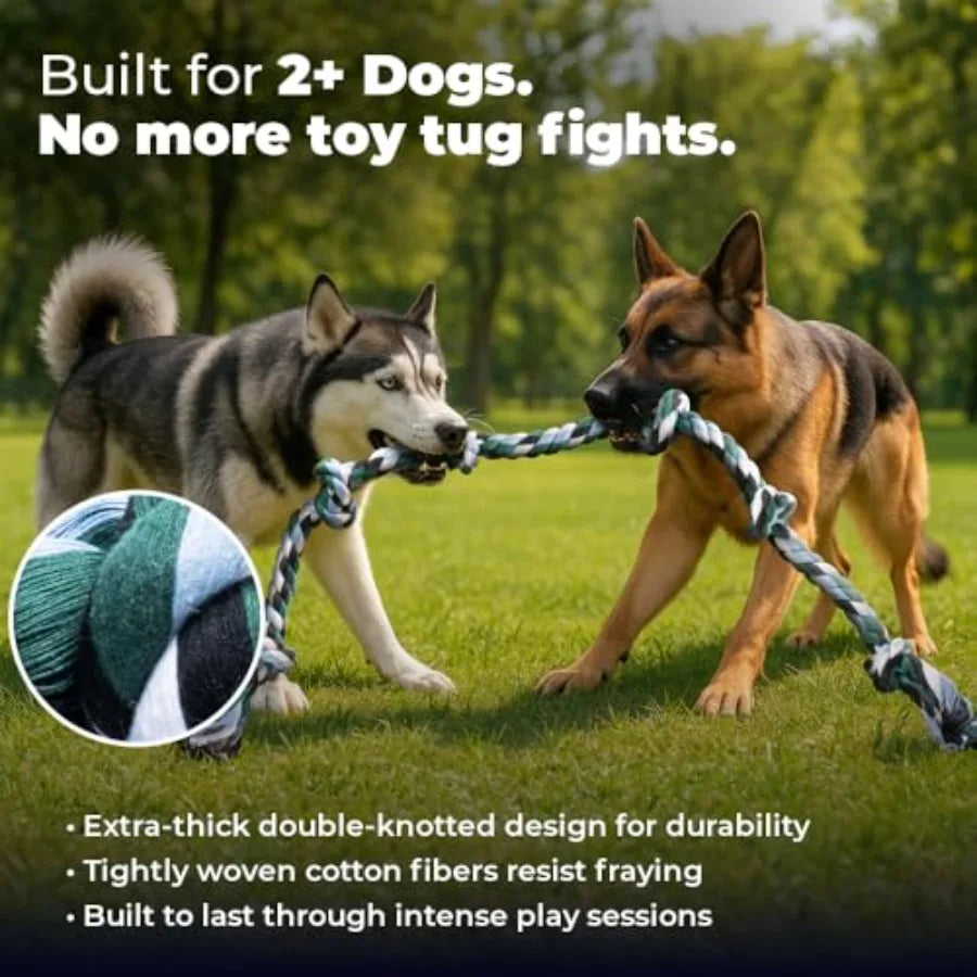 Heavy Duty Nylon Dog Rope Toy For Aggressive Chewers