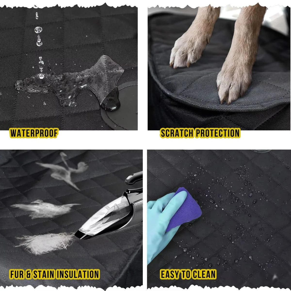 Petavel Dog Car Front Seat Cover Waterproof Breathable