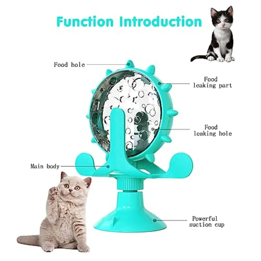 Interactive Rotating Pet Treat Dispenser Toy For Pets