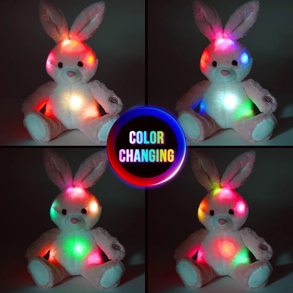 Glowing Rabbit Plush Toy Soft Stuffed Animal Gift For Children