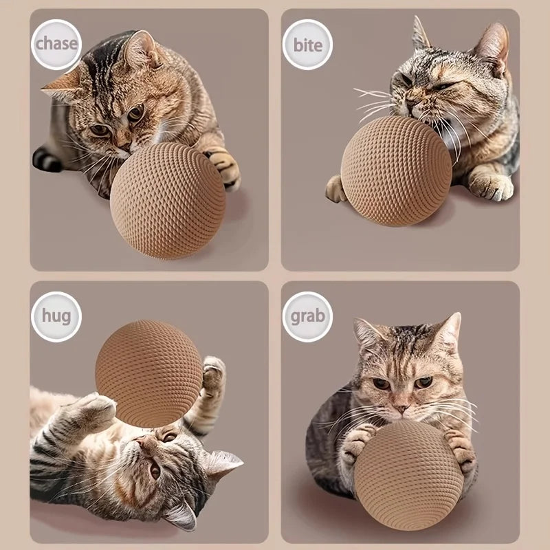 Interactive Sisal Cat Ball Toy Durable Scratcher For Curious Kittens
