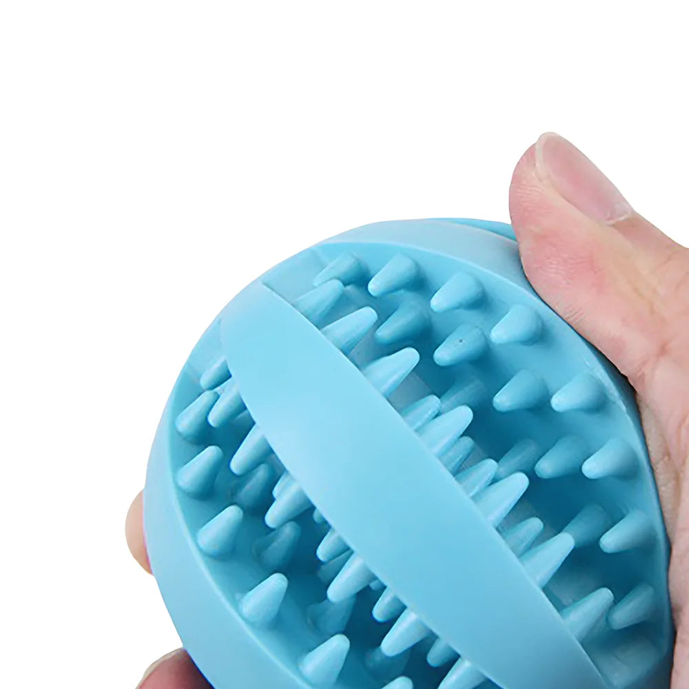 Durable Rubber Dog Toy Ball For Teething And Treat Dispensing