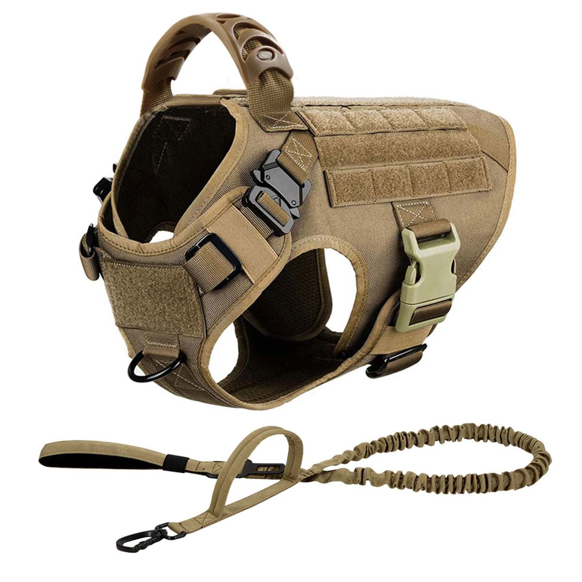 PetraVel Padded Quick Release Nylon Dog Harness And Leash Set