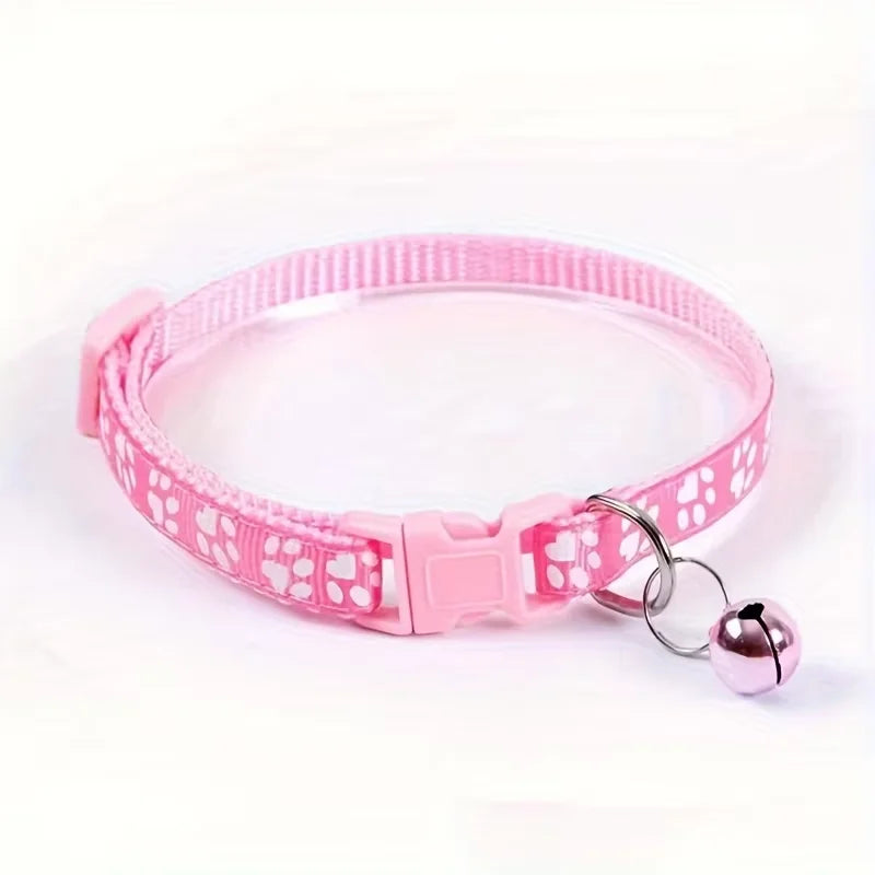 Adjustable Cat Collar With Bell Cute Decorative Pet Accessory