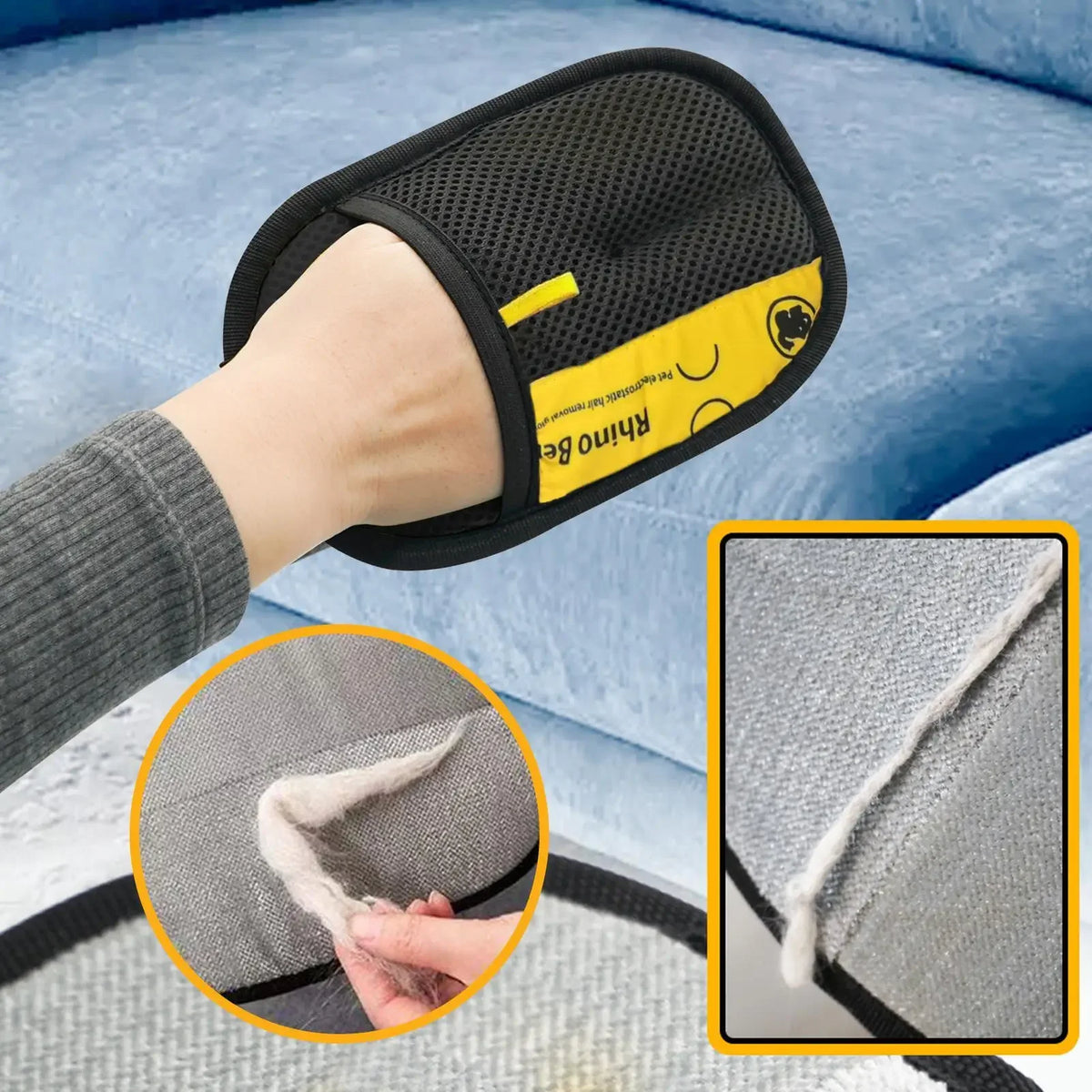 Effective Pet Hair Removal Gloves For Deshedding Cat And Dog