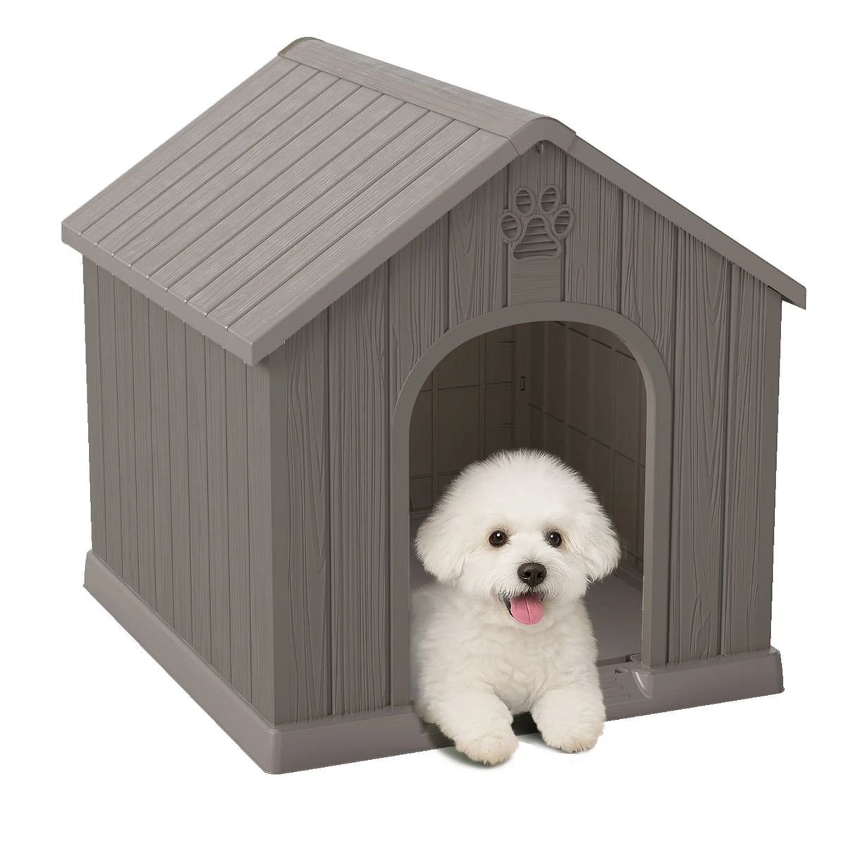 Outdoor Waterproof Ventilated Plastic Dog House For Small Dogs