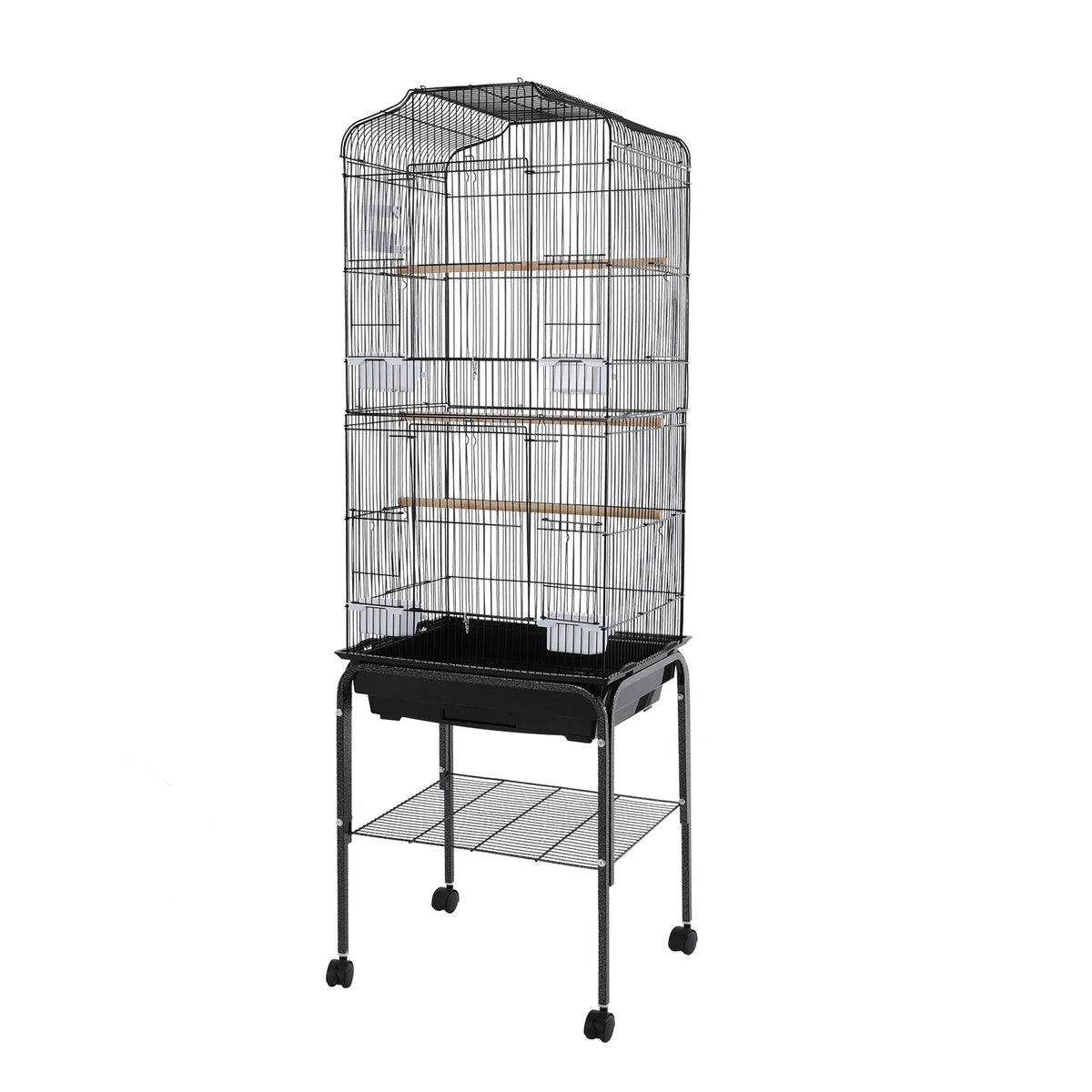Large Bird Cage With Stand And Wheels For Parrots Finches