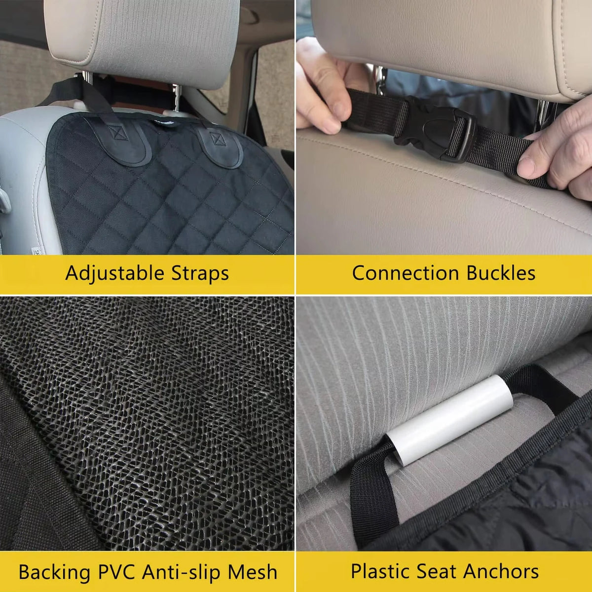 Petavel Dog Car Front Seat Cover Waterproof Breathable