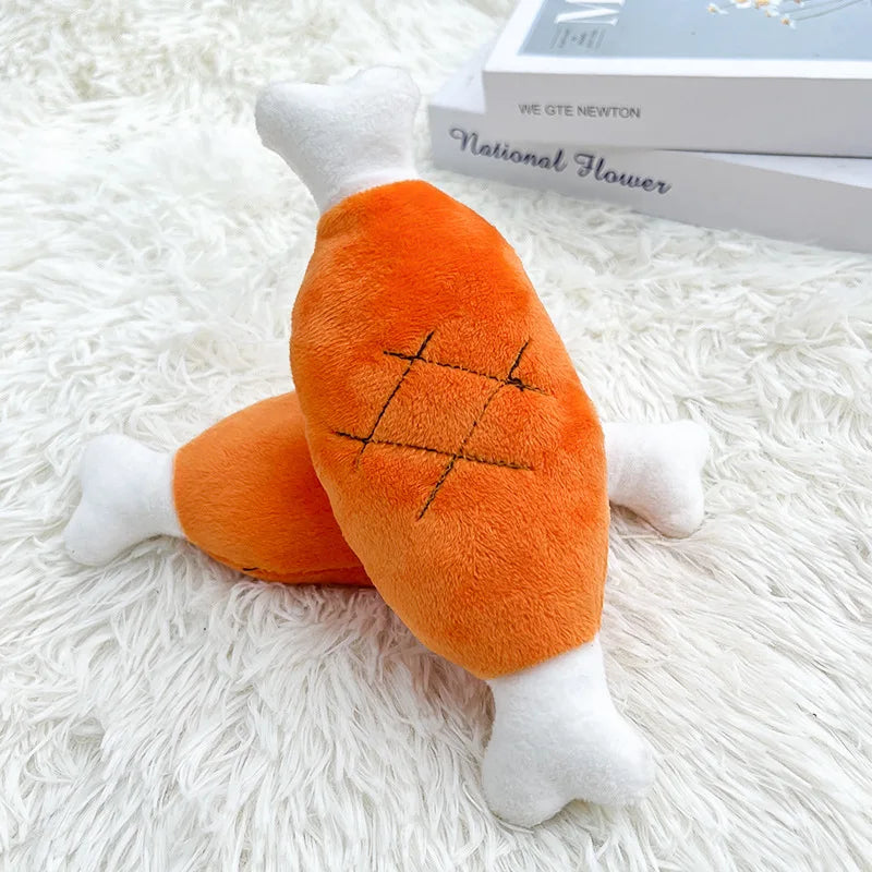 Plush Fleece Chew Toy Bite Resistant Teeth Grinding Duck Dog Toy