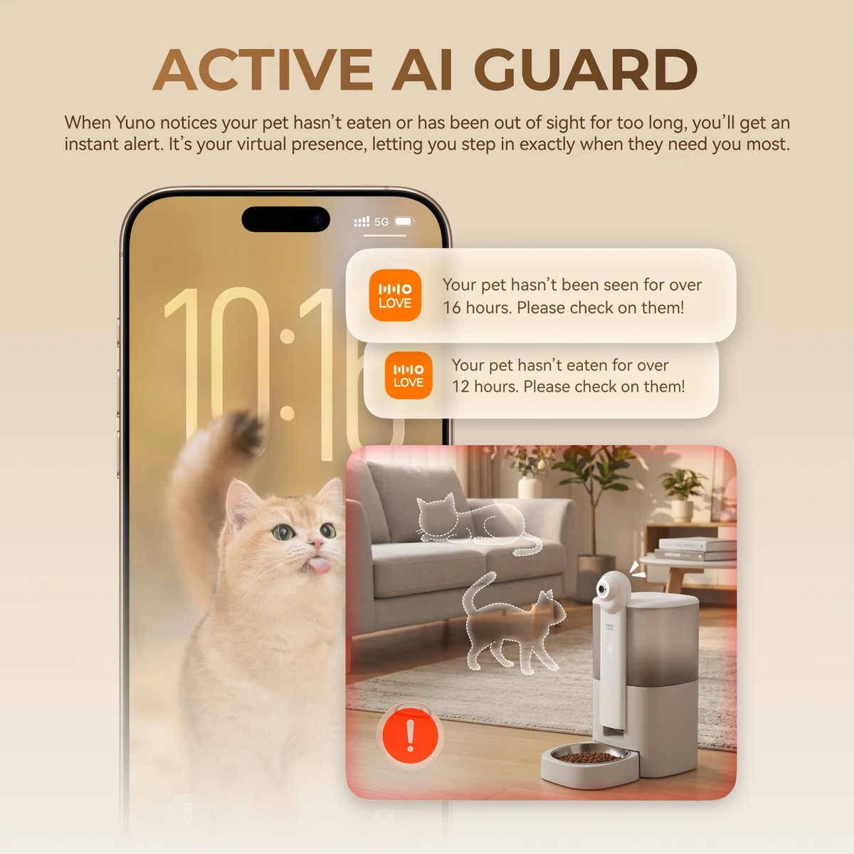 HHOLOVE Smart Pet Feeder With Camera And App Controlled Scheduling