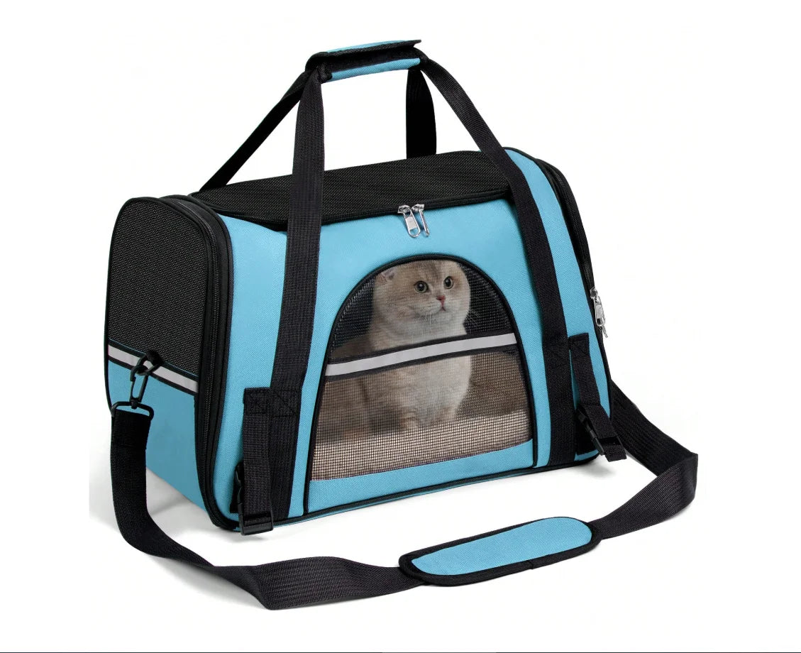 Secure Ventilated Pet Carrier Backpack For Airline Travel